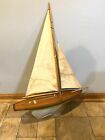 Vintage Ailsa Pond Yacht Model Miniature Original Made in Scotland Milbro Sail