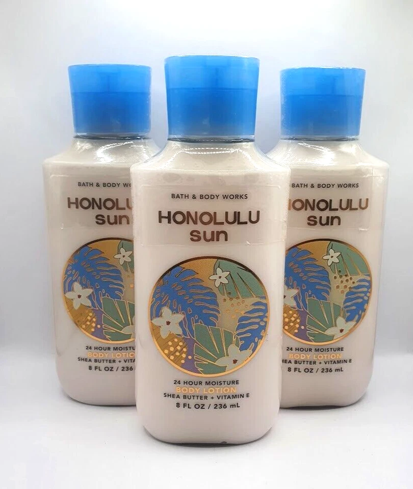 BATH AND BODY WORKS HONOLULU LOCIÓN CORPORAL SOLAR 8 FL OZ CADA UNA (3) Foto 1 de 1