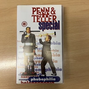 Penn and Teller Special Phobophilia VHS rare works perfect Video - Picture 1 of 8