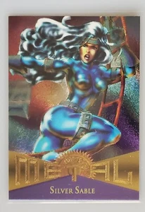 Fleer Marvel 1995 metal plata sable #40  - Imagen 1 de 2