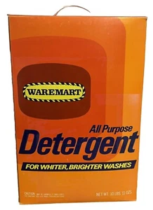 NOS Waremart Laundry Detergent VTG Sealed 10lb Cardboard Box Boise Idaho Rare - Imagen 1 de 22