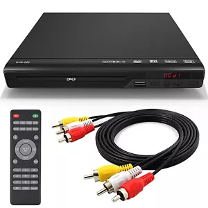 Reproductor de DVD, salida AV, reproductores de CD DVD sin todas las regiones para TV, reproductor USB H4I8 - Imagen 1 de 12