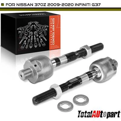 Extremo de varilla de amarre interior delantero izquierdo y derecho 2 piezas para Nissan 370Z 2009-2020 INFINITI G37 Foto 1 de 4