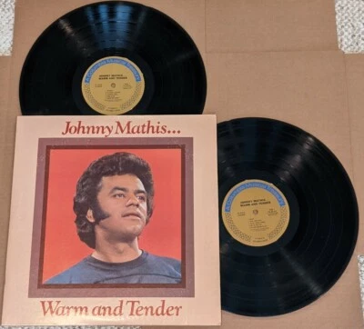 Johnny Mathis: "Warm And Tender" - his '74 double LP set #2P 6276 - NM vinyl! - Image 1 of 2