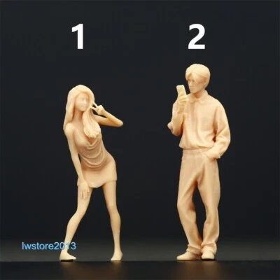 1/87 Take Photo Lover Scene Props Miniatures Figures Model For Cars Vehicle Toys - Image 1 of 4