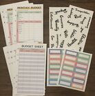 A6 Planner Inserts - Undated Monthly Calendar, Budget And Stickers
