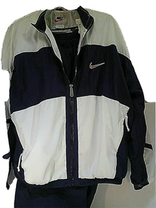 Nike  Women's  XL Purple White Pink Track Suit Windbreaker Set Vintage rapper - Picture 1 of 11