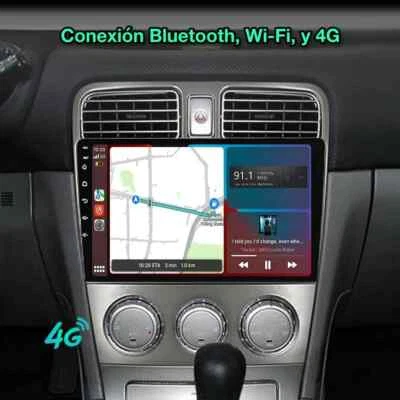 RADIO ESTÉREO DE COCHE ANDROID 13 APPLE CARPLAY GPS NAVEGACIÓN PARA SUBARU FORESTER 2002-2008 Foto 1 de 4
