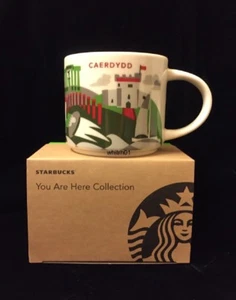 Starbucks Caerdydd YAH Mug Cardiff Wales Dragon Castle Rugby Cymru You Are Here - Picture 1 of 12