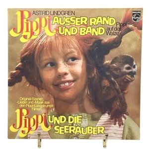 Vtg Pippi Longstocking GERMAN LP Record Ausser Rand Und Band ~ Und Die Seerauber - Bild 1 von 3