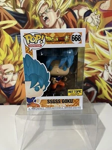 Funko POP! Dragon Ball Super #668 SSGSS Goku (exclusivo tema candente) con popprotector - Imagen 1 de 3