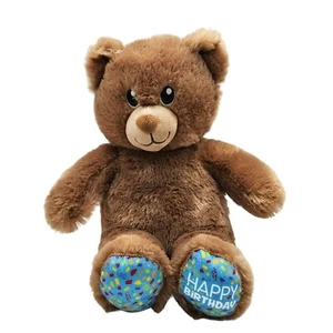Build A Bear Happy Birthday Brown Bear Stuffed Animal Plush Toy 16" - Picture 1 of 6