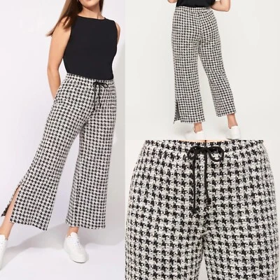 Pantalón Adelgazante Margaret M Amelia Pata de Gallo Tejido Para Mujer S Pequeño Elástico Foto 1 de 4