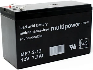Powery batterie au plomb (multipower) MP7,2-12 Vds - Photo 1/3