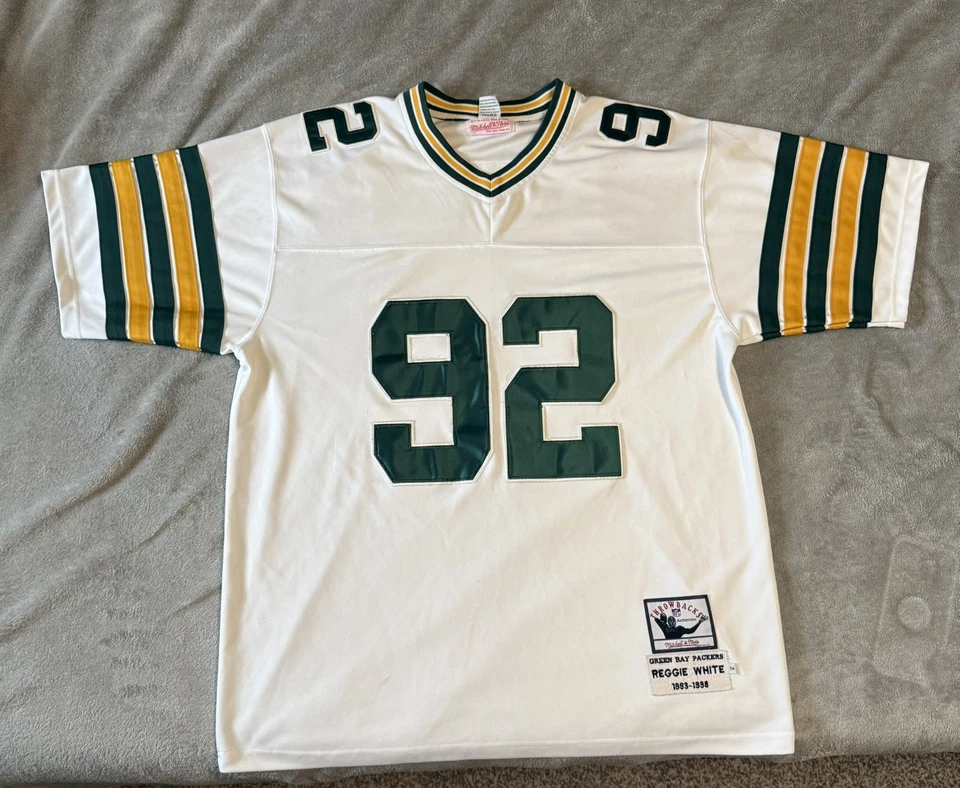 CAMISETA RETRO REGGIE WHITE 1993 G.B.PACKERS MITCHELL AND NESS TALLA 54 Foto 1 de 4