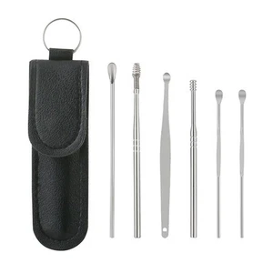 Ear Cleaner Wax Pickers Earpick Wax Remover Curette Ear Pick Cleaner Kit Spoon - Afbeelding 1 van 17