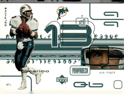 2000 Upper Deck Football Dan Marino Power Deck Card #AUX-9 - Image 1 of 2