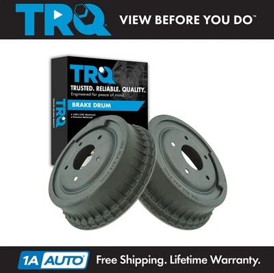 TRQ Brake Drums Pair Set for Chevy Pontiac GMC Buick Olds Pickup Truck - Image 1 of 4