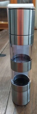 2-IN-1 Premium Stainless Steel Manual Salt Pepper Grinder NIB - Image 1 of 3