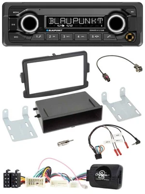 Blaupunkt Bluetooth DAB Lenkrad USB Autoradio für Dacia Logan Sandero ab 12 schw - Bild 1 von 4