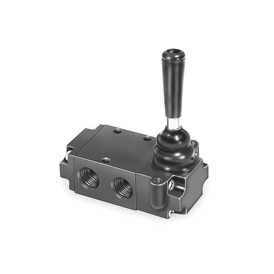 PARKER 523831000 Válvula de Control de Aire Manual, Palanca, Negro 3FED6 Foto 1 de 1