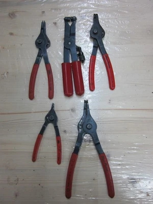 Juego de alicates de punto azul de 5 piezas - anillo a presión convertible + alicates de extracción de abrazadera de manguera Foto 1 de 4