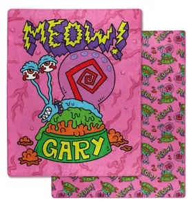 Officially Licensed SpongeBob SquarePants Gary Meow! Reversible Throw Blanket - Picture 1 of 4