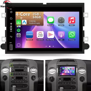For 2004-2008 Ford F-150 Car Stereo Radio Apple Carplay Android 15 GPS Navi 64GB - Picture 1 of 21