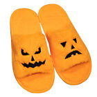 Halloween Pumpkin Cotton Slippers Home Indoor Platform Slides Girls Plush Casual