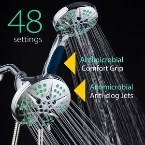 NOTILUS Antimicrobial High-Pressure Luxury 3-in-1 Rain Shower Combo 48 settings - Picture 1 of 10