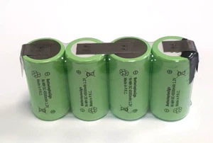1x Akkupack Sub C 4,8V 4500mAh 4-er Reihe Lötfahne 118634 - Bild 1 von 1