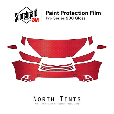 Sujetador transparente con película de protección de pintura precortada serie 3M PRO 2014-2016 Toyota Highlander Foto 1 de 4