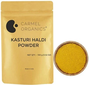CARMEL ORGANICS Kasturi Haldi/Wild Turmeric powder 100G Free Shipping World Wid - Picture 1 of 4