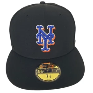 New York Mets Men's New Era 59Fifty On the Field A-Frame Cap Size 7 1/2 - Picture 1 of 1