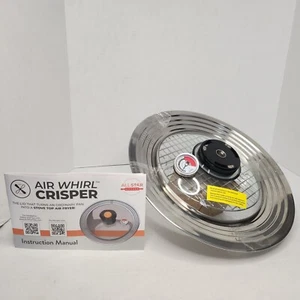 Air Whirl Crisper Adapter Luft Friteuse Deckel Glas/Edelstahl Herdplatte passt den meisten NEU - Bild 1 von 7
