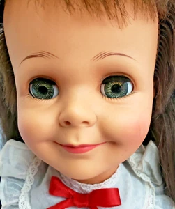 25" Terry Twist Miss Ideal vintage 60s PLAYPAL DOLL watermelon smile twist torso - Picture 1 of 18