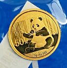 2017 Panda 3 Gram .999 Gold 50 Yuan Bu Sealed No Spots