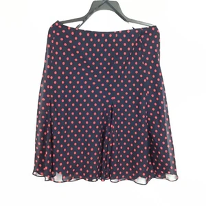 Falda Chaps Ralph Lauren Mujer Talla M Cuchara Azul Rojo Lunares Forrada con Cremallera - Imagen 1 de 6