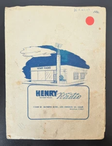 Henry Radio 2-K, 2-KD, 2-KR Linear Amplifier Instruction Manual ORIGINAL - Zdjęcie 1 z 16
