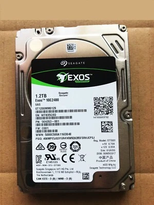 Seagate Enterprise 2.5" 1200 GB 10000 RPM 1.2tb 512e/4kn 6.35 cm ST1200MM0129 - Image 1 of 4
