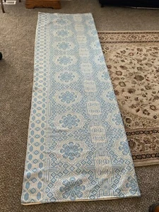 Handmade Greek Hand Woven Unique Coverlet Bedspread 69” x 212” - Picture 1 of 3