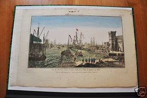 AUSSTELLUNG DES ALTEN PORT DE CIVITA, ITALIEN (OPTISCHE ANSICHT ENDE 18. JAHRHUNDERT). - Bild 1 von 1