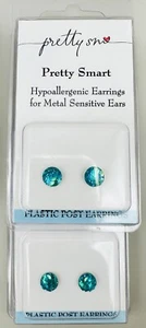 Pretty Smart Mermaid Scale Earrings Metal Free Hypoallergenic Plastic Post  - Picture 1 of 1