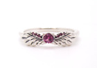 Pandora Sterling Silver Sparkling Angel Wings Ring with Pink Crystal - 198500C02