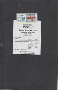 Guernsey 2019 Post &Go Flag Spring Stampex 2019 overprint GY Letter - Picture 1 of 1