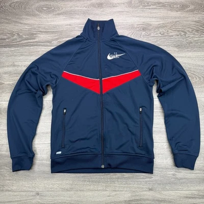 Chaqueta de Pista Nike Para Hombre Pequeña Azul Pre Vivas Steve Prefontaine Fit Dri Running Foto 1 de 4