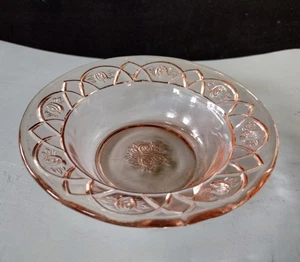 Federal Rosemary Pink Depression Glass 5.25" Berry Bowl, Rare - Picture 1 of 3