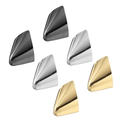 6Pcs Pointed Shoe Head Tips Cap for Shoe Protection (Gold/Silver/Black, 31mm) Foto 1 de 4