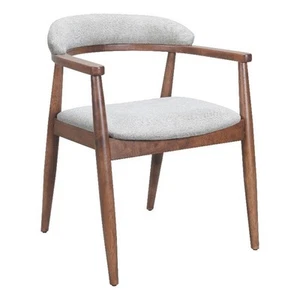 Goka Collection Dining Chair Beige & Walnut - Picture 1 of 1