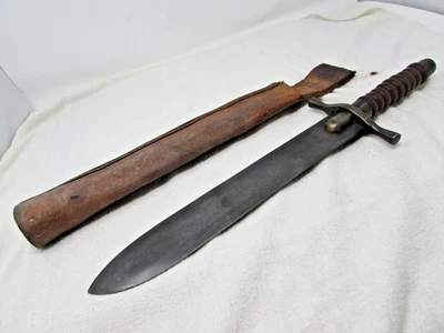 EXC. Transcontinental Railroad 1869 Bowie Knife- Civil War Medical Bolo Style - Image 1 of 4